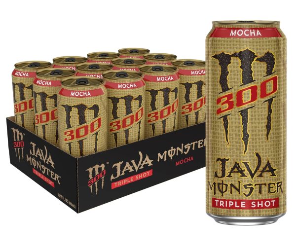 Monster Java 300 Mocha, Triple Shot, Coffee, 15 fl oz Cans, 12 Ct